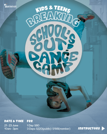 Kids & teens breaking schools' out dance camp poster