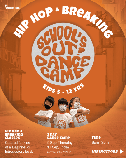 Hip Hop & breaking schools' out dance camp poster